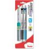Pentel EnerGize Automatic Pencil with Lead and Erasers, 0.7mm, Assorted, 2 Pack (PL77LEBP2)