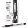 Pentel Quicker Clicker Automatic Pencil, 0.7mm Lead Size, Transparent Blue Barrel, Box of 12 (PD347TC)(Black Barrel)