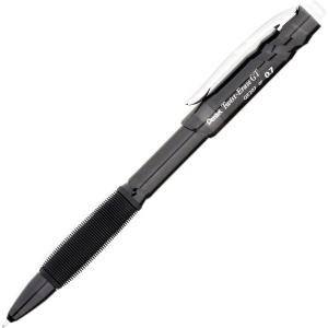 Pentel QE207A Twist-Erase GT Pencils, 0.7 mm, Black(Black)