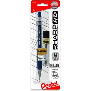 Pentel Sharp HD Mechanical Pencil, (1.3mm), Dark Blue Barrel, Includes Super Hi-Polymer Lead Refill (AM13LBP)