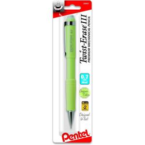 Pentel Twist-Erase III Mechanical Pencil, (0.7mm) 1-Pk – Fashion Colors (QE517FBPM)