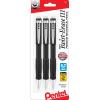 Pentel Mechanical Pencil 0.7 mm Twist Erase III, Twist Up Eraser, Pre-Loaded Super Hi-Polymer HB Lead, Black Barrel, 3-Pack (0.7)(3)