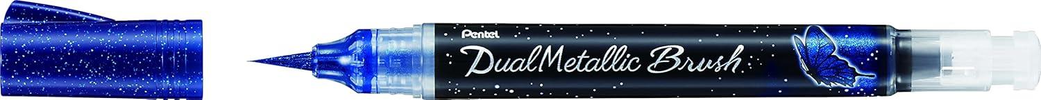 imagePentel Arts DualMetallic Brush VioletMetallic Blue InkBlueGreen