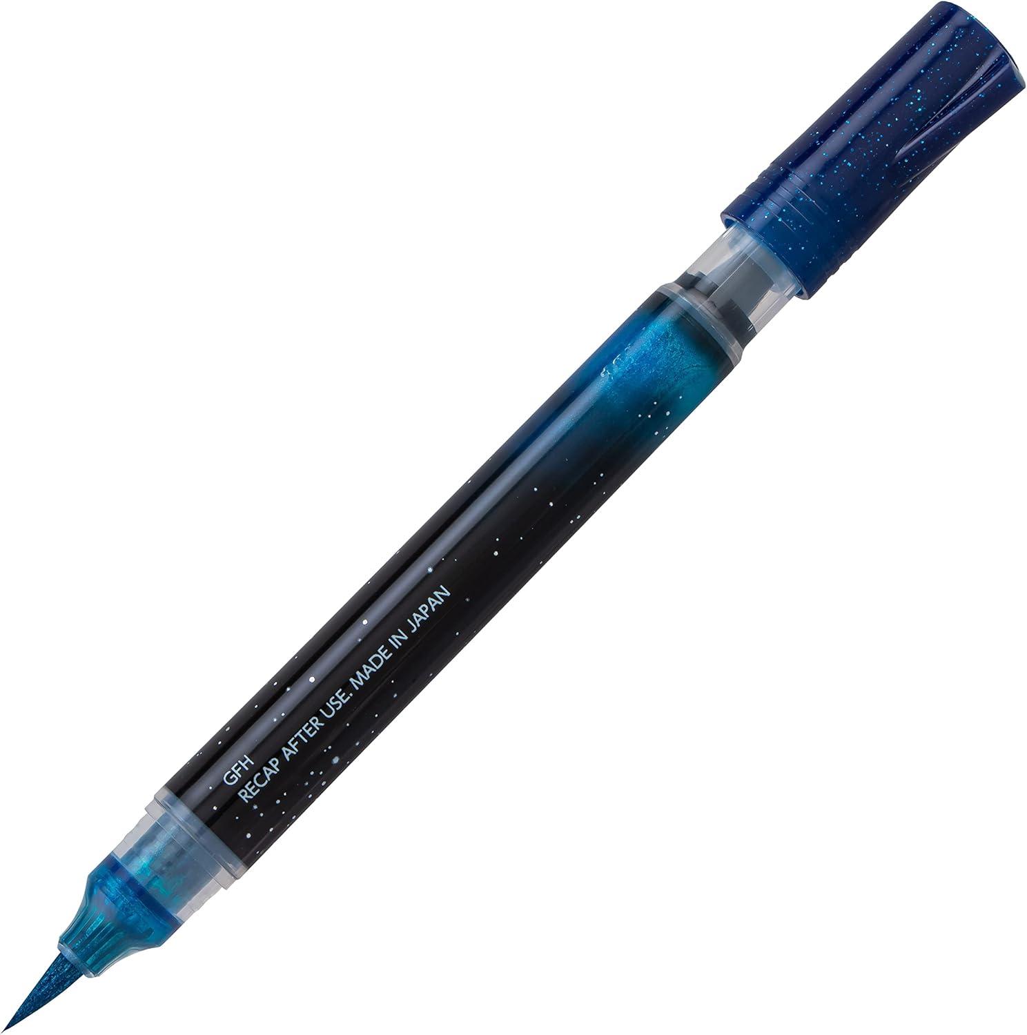 imagePentel Arts DualMetallic Brush VioletMetallic Blue InkBlueGreen