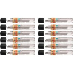 Pentel Super Hi-Polymer Lead Refills, 0.5mm, 12 Leads per Tube, Black (C505-HB)(12 Count (Pack of 12))