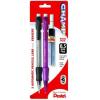 Pentel AL17C Champ Mechanical Pencil, 0.7 mm, Blue Barrel, Dozen(Assorted)