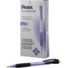 Pentel AL17C Champ Mechanical Pencil, 0.7 mm, Blue Barrel, Dozen(Violet)