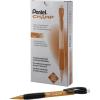 Pentel AL17C Champ Mechanical Pencil, 0.7 mm, Blue Barrel, Dozen(Orange)