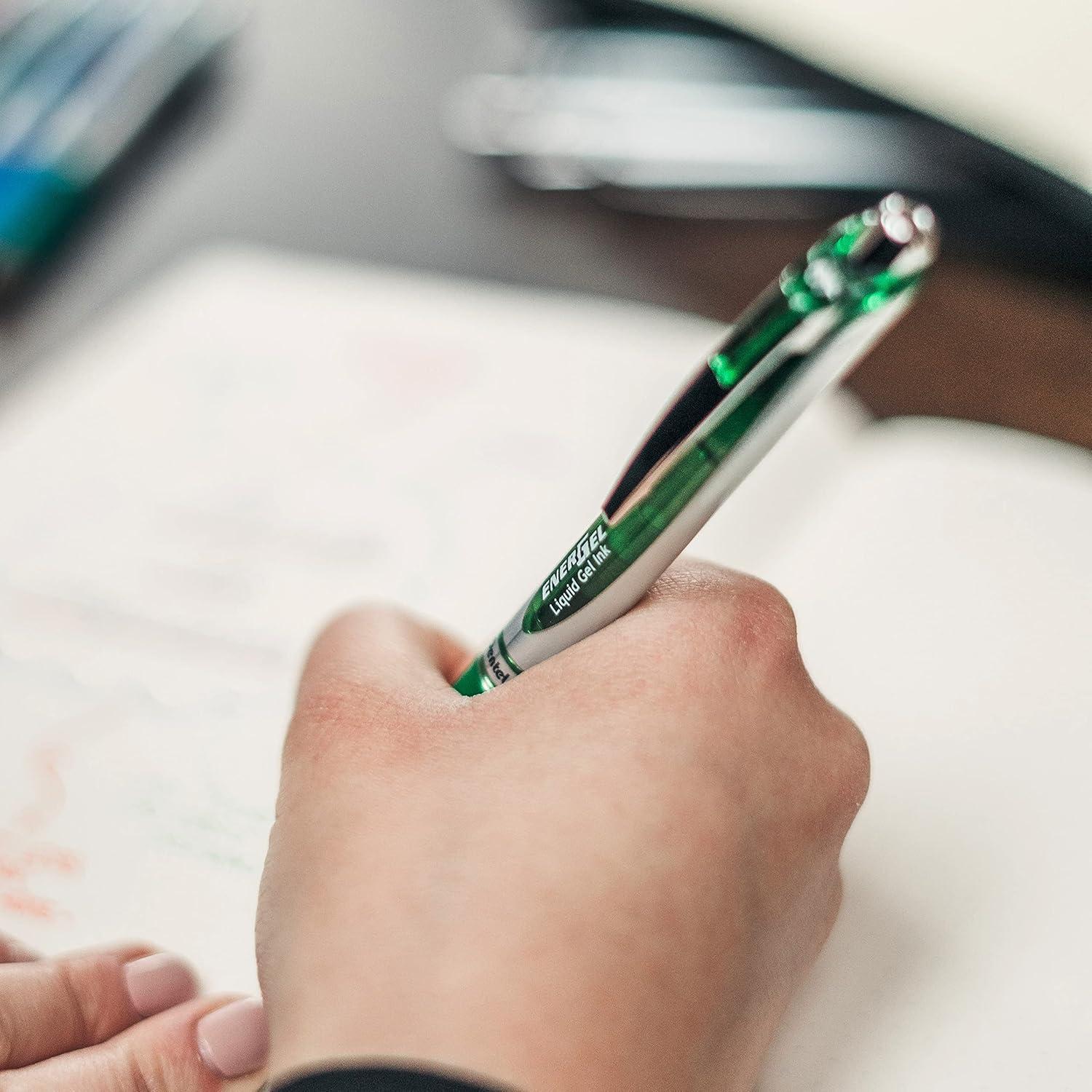 imagePentel 163803 EnerGel Pearl Deluxe RTX Retractable Gel Pens Medium PointPink