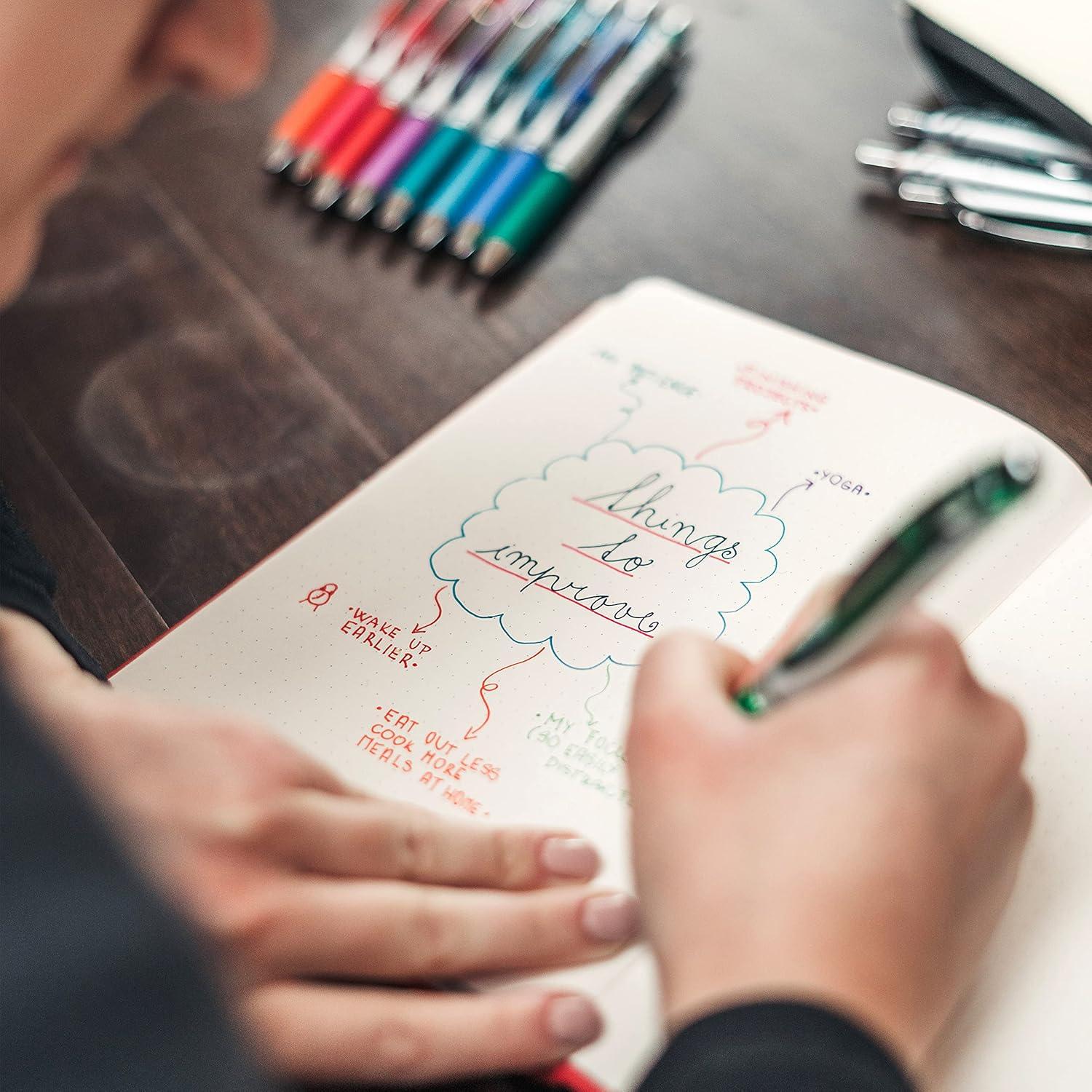 imagePentel 163803 EnerGel Pearl Deluxe RTX Retractable Gel Pens Medium PointPink