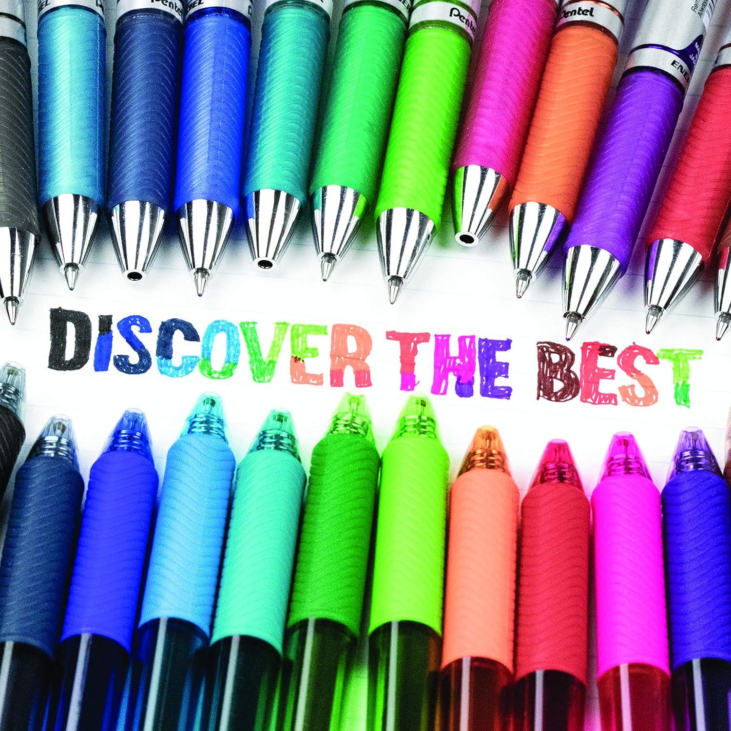 imagePentel 163803 EnerGel Pearl Deluxe RTX Retractable Gel Pens Medium PointPink