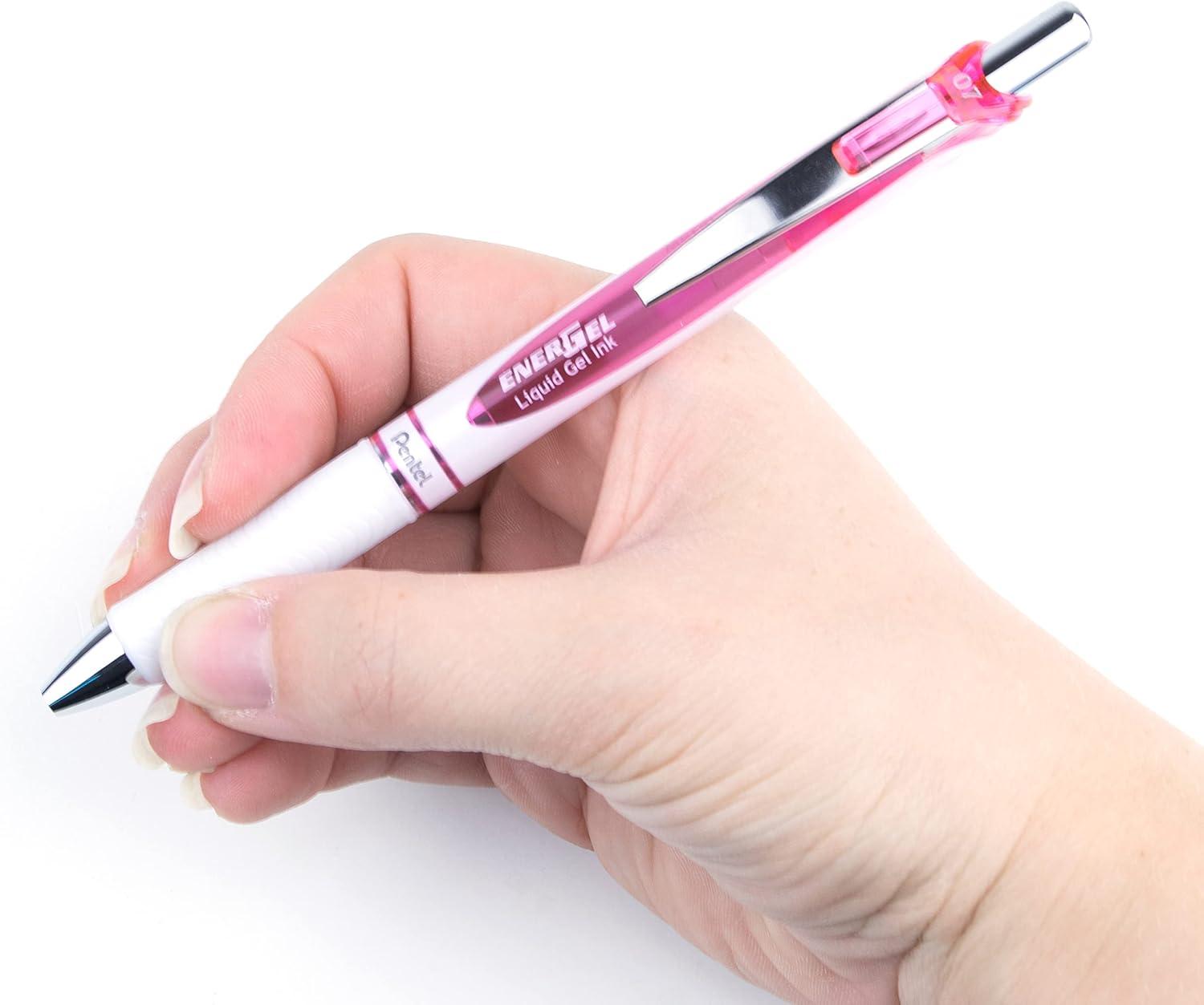 imagePentel 163803 EnerGel Pearl Deluxe RTX Retractable Gel Pens Medium PointPink