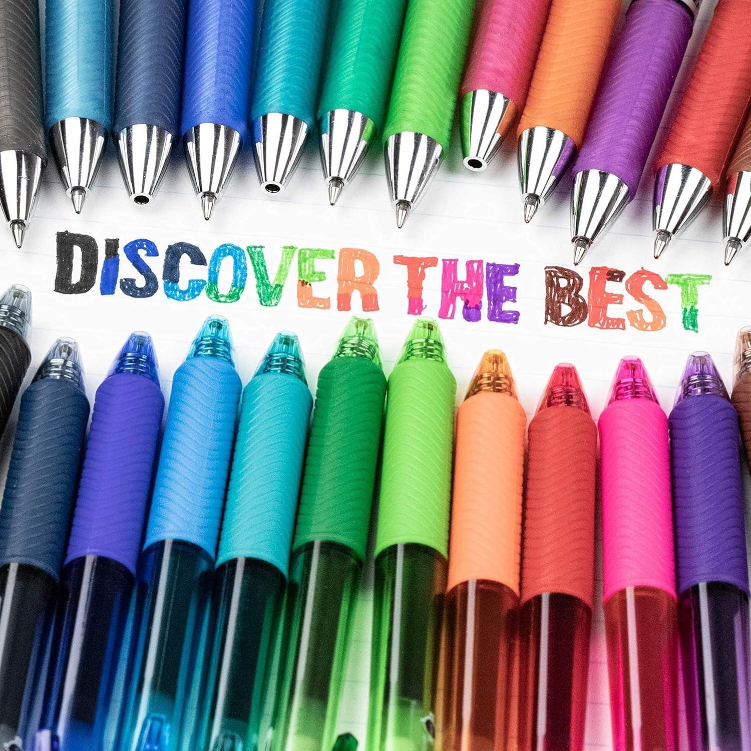 imagePentel BLN105C EnerGelX Retractable Roller Gel Pen 5mm Blue BarrelInk Dozen