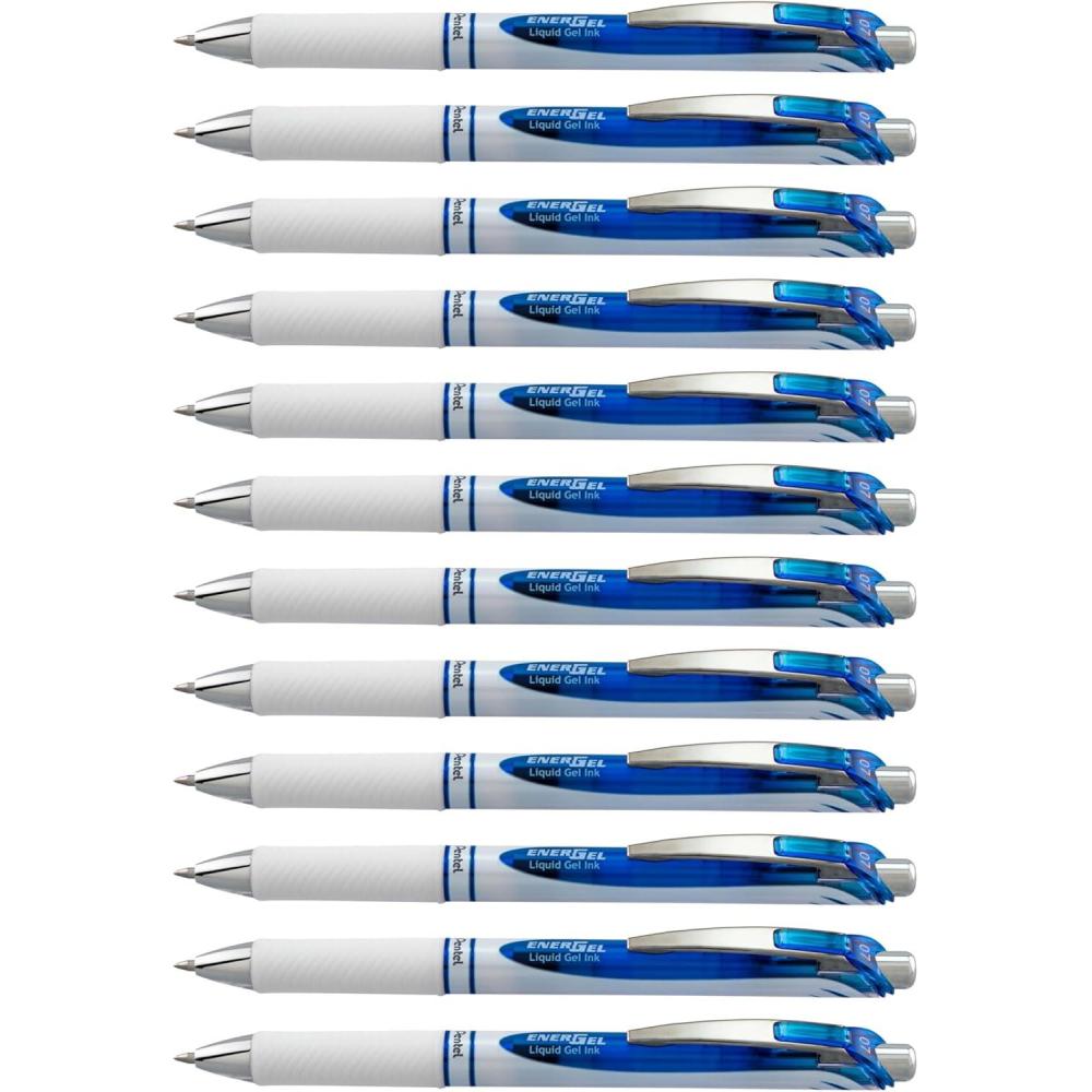 imagePentel 163803 EnerGel Pearl Deluxe RTX Retractable Gel Pens Medium PointBlue