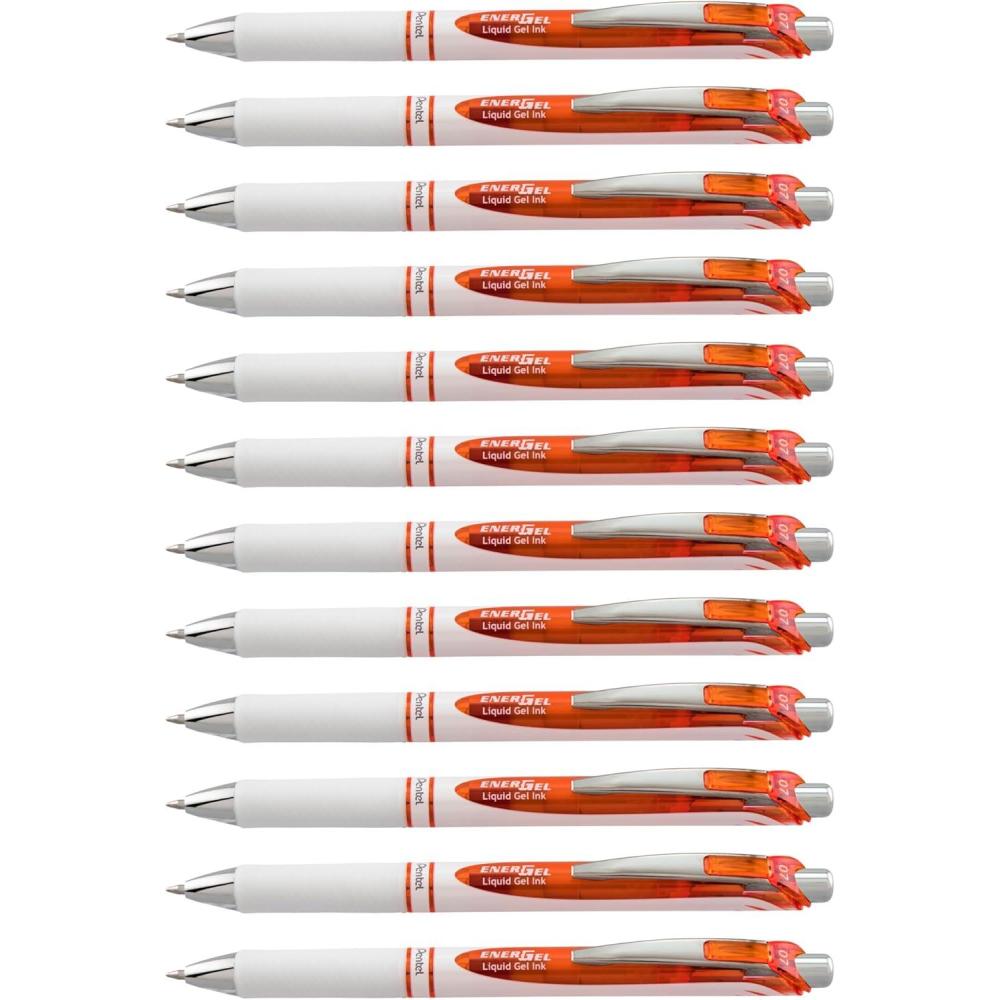 imagePentel 163803 EnerGel Pearl Deluxe RTX Retractable Gel Pens Medium PointOrange