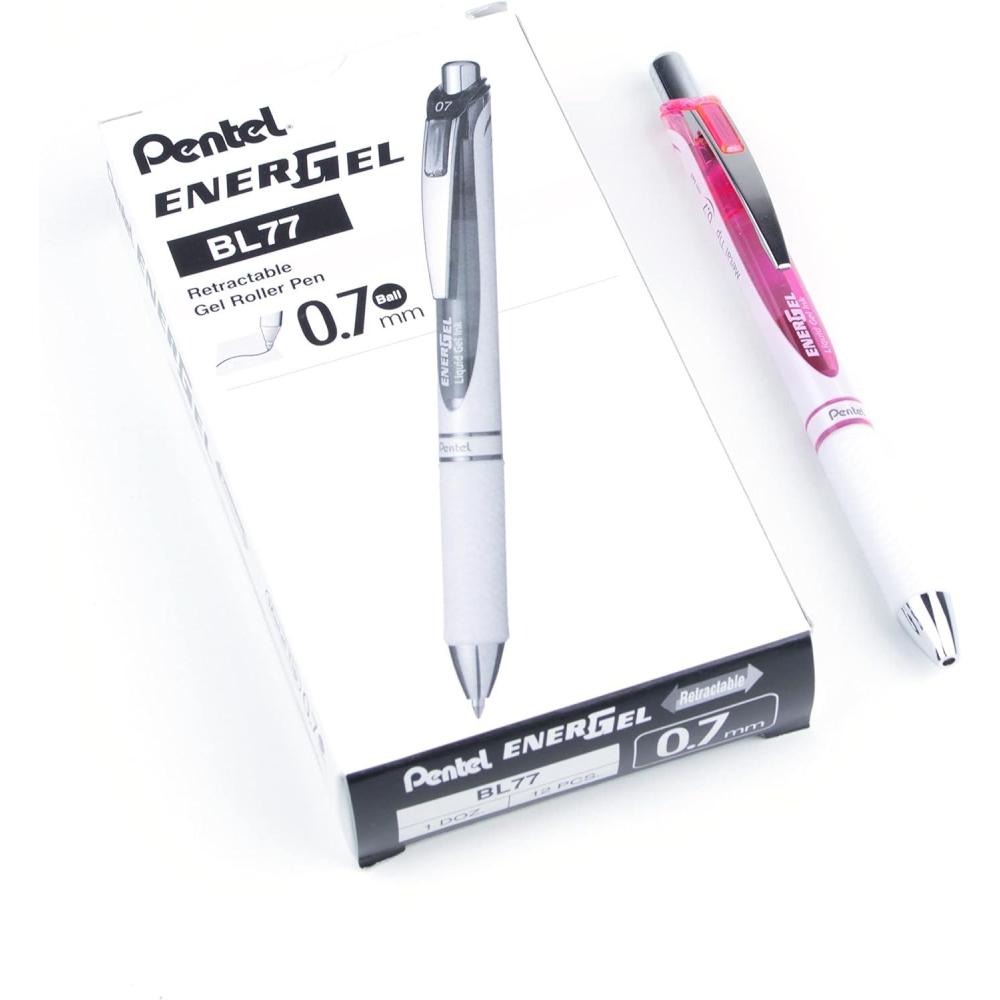 imagePentel 163803 EnerGel Pearl Deluxe RTX Retractable Gel Pens Medium PointPink
