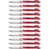 Pentel 163803 EnerGel Pearl Deluxe RTX Retractable Gel Pens Medium Point(Red)