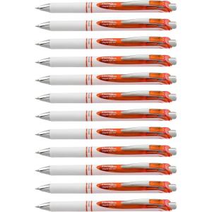Pentel 163803 EnerGel Pearl Deluxe RTX Retractable Gel Pens Medium Point(Orange)