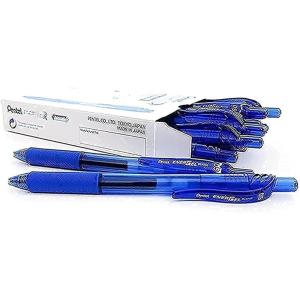 Pentel BLN105C EnerGel-X Retractable Roller Gel Pen, .5mm, Blue Barrel/Ink, Dozen