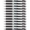 Pentel EnerGel RTX Gel Pens, Black Ink, Dozen (BLN73-A)(Black)