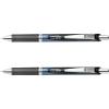 Pentel EnerGel RTX Retractable Liquid Gel Pen, (0.7mm), Medium Line, Needle Tip, Black Ink, Pack of 2 (BLN77BP2A)(Black)