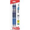 Pentel EnerGel RTX Retractable Liquid Gel Pen, (0.7mm), Medium Line, Needle Tip, Black Ink, Pack of 2 (BLN77BP2A)(Blue)