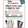 Pentel Hi-Polymer Lead, 0.7 mm, Hard, Black, 12 Pack (50-F)