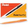 Pentel Felt Tip Sign Pen, Set of 12 Assorted Colors (S520-12)(Orange)