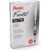 Pentel Finito! Porous Point Pen, Extra Fine Point Tip, Black Ink, Box of 12 (SD98-A)