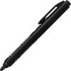 Pentel Handy-line S Retractable and Refillable Permanent Marker, Bullet Tip, Black Barrel, Black Ink, Box of 12 (NXS15-A)(Black)