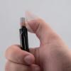 Pentel Handy-line S Retractable and Refillable Permanent Marker, Bullet Tip, Black Barrel, Black Ink, Box of 12 (NXS15-A)(Black)