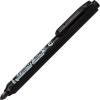 Pentel Handy-line S Retractable and Refillable Permanent Marker, Bullet Tip, Black Barrel, Black Ink, Box of 12 (NXS15-A)(Black)