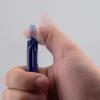 Pentel Handy-line S Retractable and Refillable Permanent Marker, Bullet Tip, Black Barrel, Black Ink, Box of 12 (NXS15-A)(Blue)