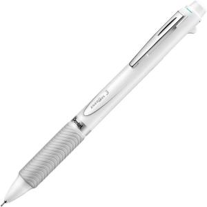 Pentel Multi-Color Gel Ballpoint Pen Energel, Black/Red/Blue (XBLC35C)(white)