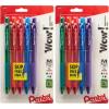Pentel WOW! Colors Retractable Ballpoint Pens, Medium Line, Assorted Ink, 5 Pack (BK440CRBP5M)(5 Count (Pack of 2))