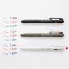 Pentel BXAC37S Tri-Color Ballpoint Pen, Calme 0.03 inches (0.7 mm), Turquoise Blue(White Shaft)