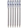 Pentel Blue Superb Ballpoint Pen Ball Point Pens 0.7mm Nib Tip 0.25mm Line Width Fine Line Refillable Ink BK77 (Pack of 6)