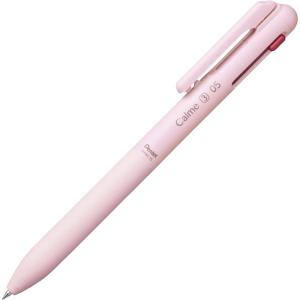Pentel BXAC37S Tri-Color Ballpoint Pen, Calme 0.03 inches (0.7 mm), Turquoise Blue(Pink Shaft)