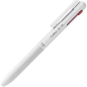 Pentel BXAC37S Tri-Color Ballpoint Pen, Calme 0.03 inches (0.7 mm), Turquoise Blue(White Shaft)