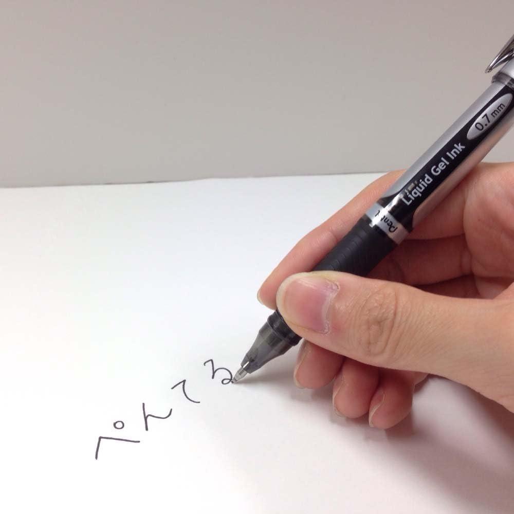 image:imagePentel BL57A EnerGel Ink Ballpoint Pen 07 Black 10 PiecesBlack Shaft