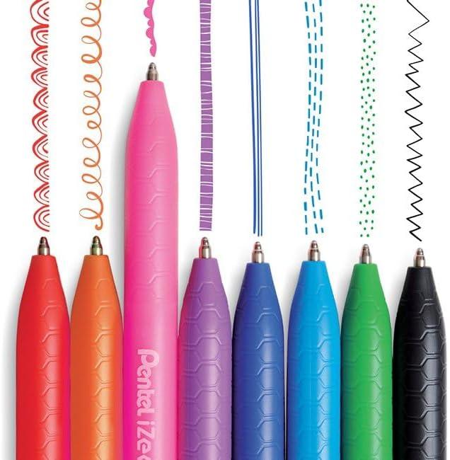 image:imagePentel IZee BX460A Cap Ballpoint Pen with Metal Clip 05 mm Line Width Black Pack of 12ORANGE