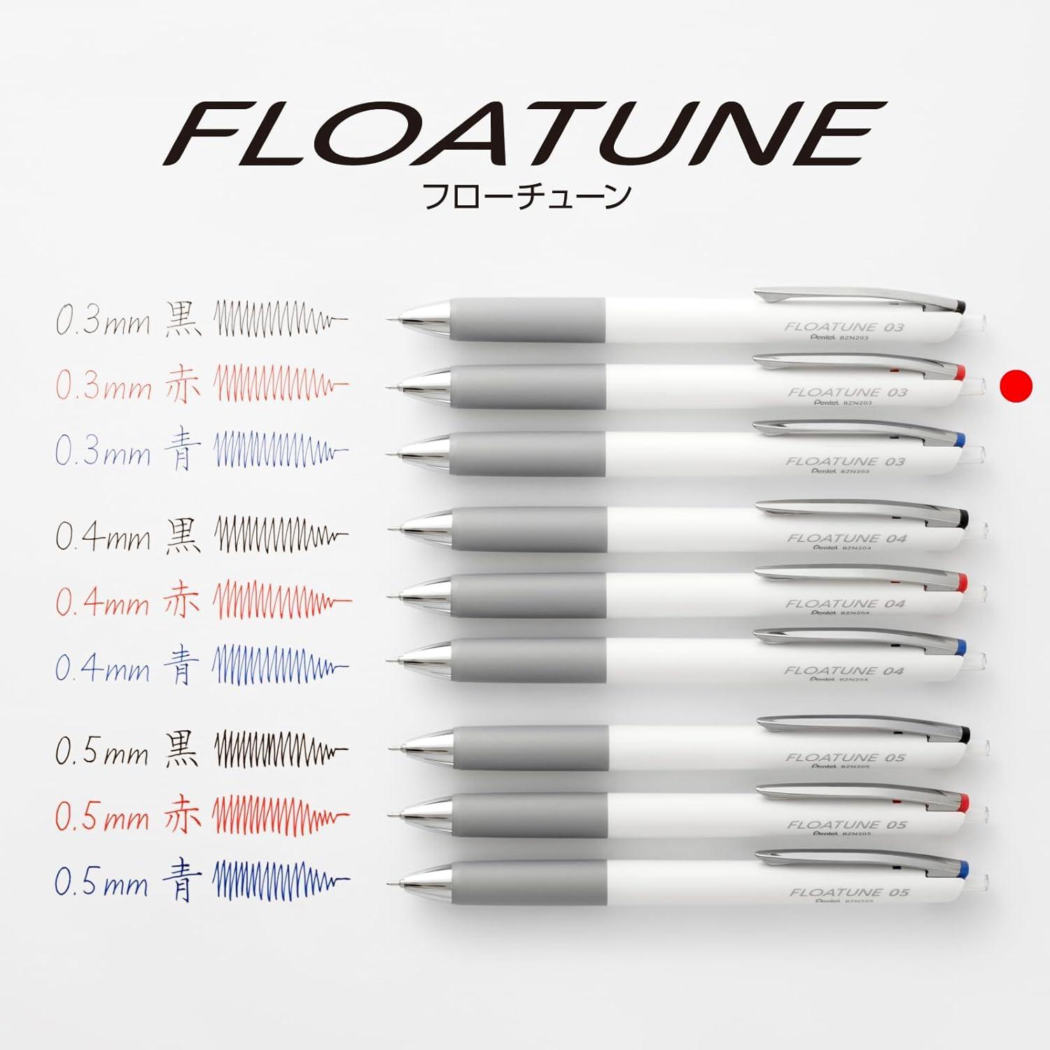 image:imagePentel Oil Based Ballpoint Pen Flowtune 03mm Black 10 Pens BZN203AMain Unit Red