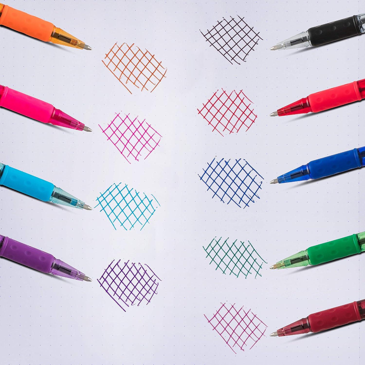 image:imagePentel RSVP Ballpoint Pen Medium Point Assorted Ink Colors 8 Pack BK91CRBP8M