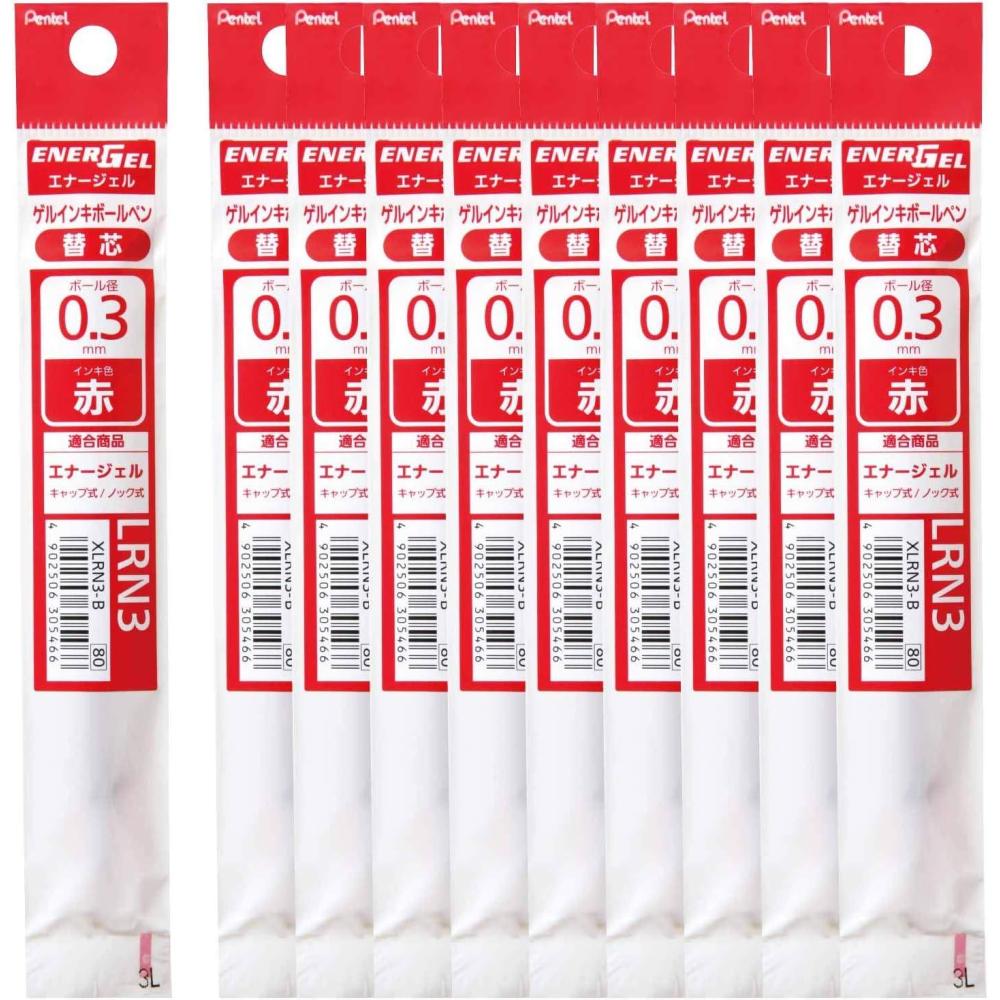 image:imagePentel Ballpoint Pen Refill XLRN5CA EnerGel 05mm Blue Black 10 CountB Red