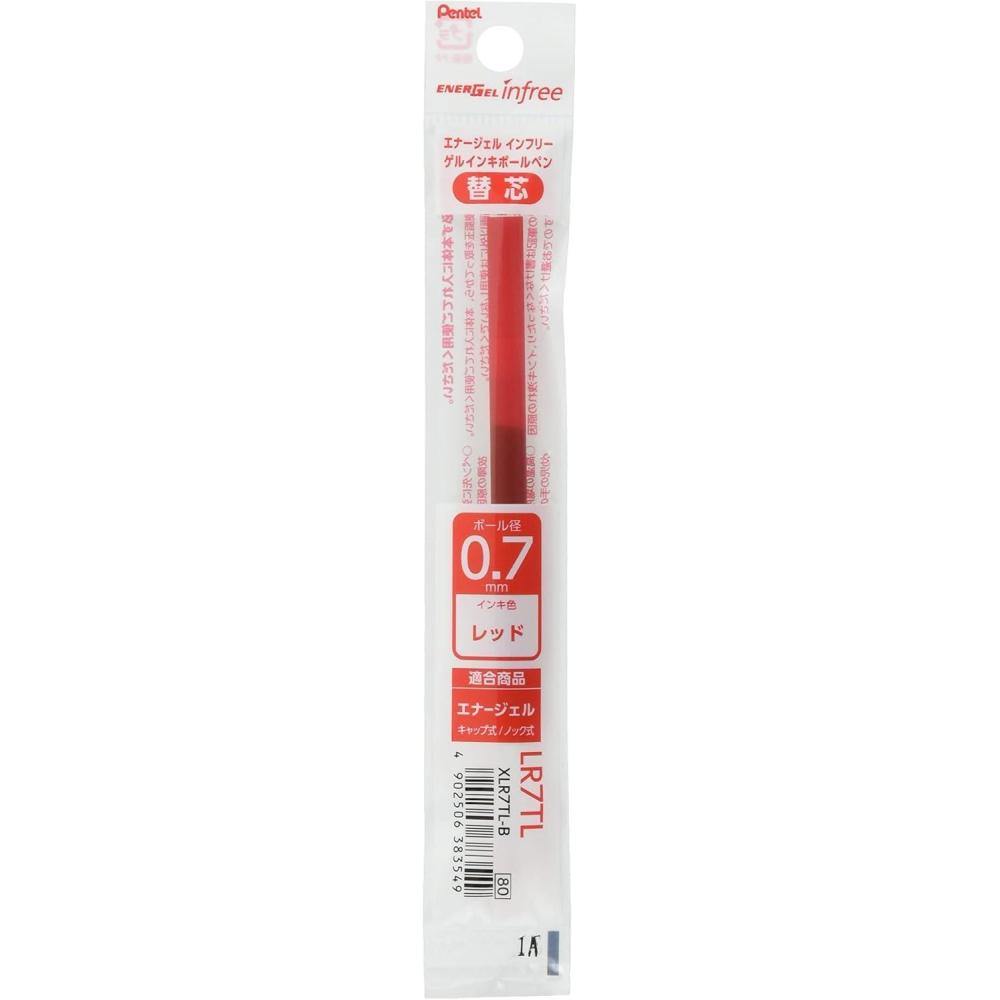 image:imagePentel Ballpoint Pen Refill XLRN5CA EnerGel 05mm Blue Black 10 CountB Red for Infree