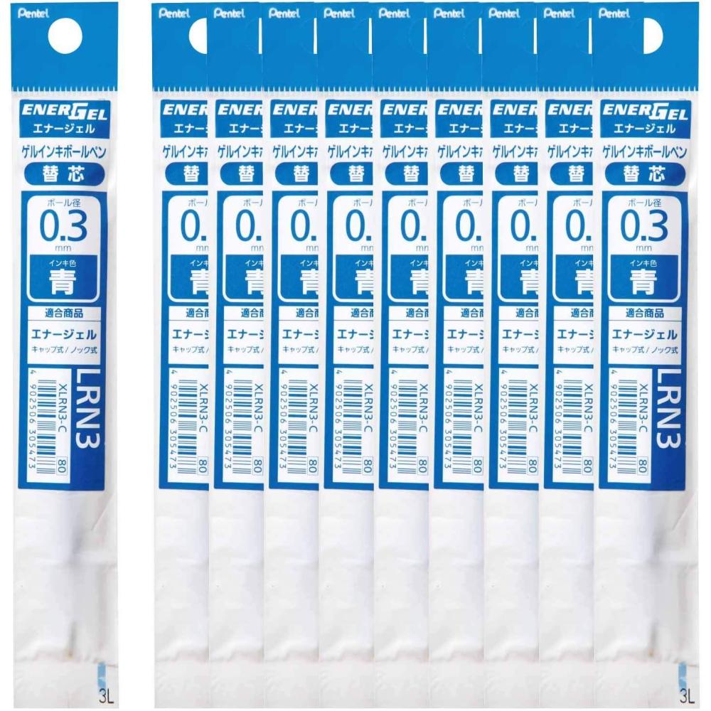 image:imagePentel Ballpoint Pen Refill XLRN5CA EnerGel 05mm Blue Black 10 CountC Blue