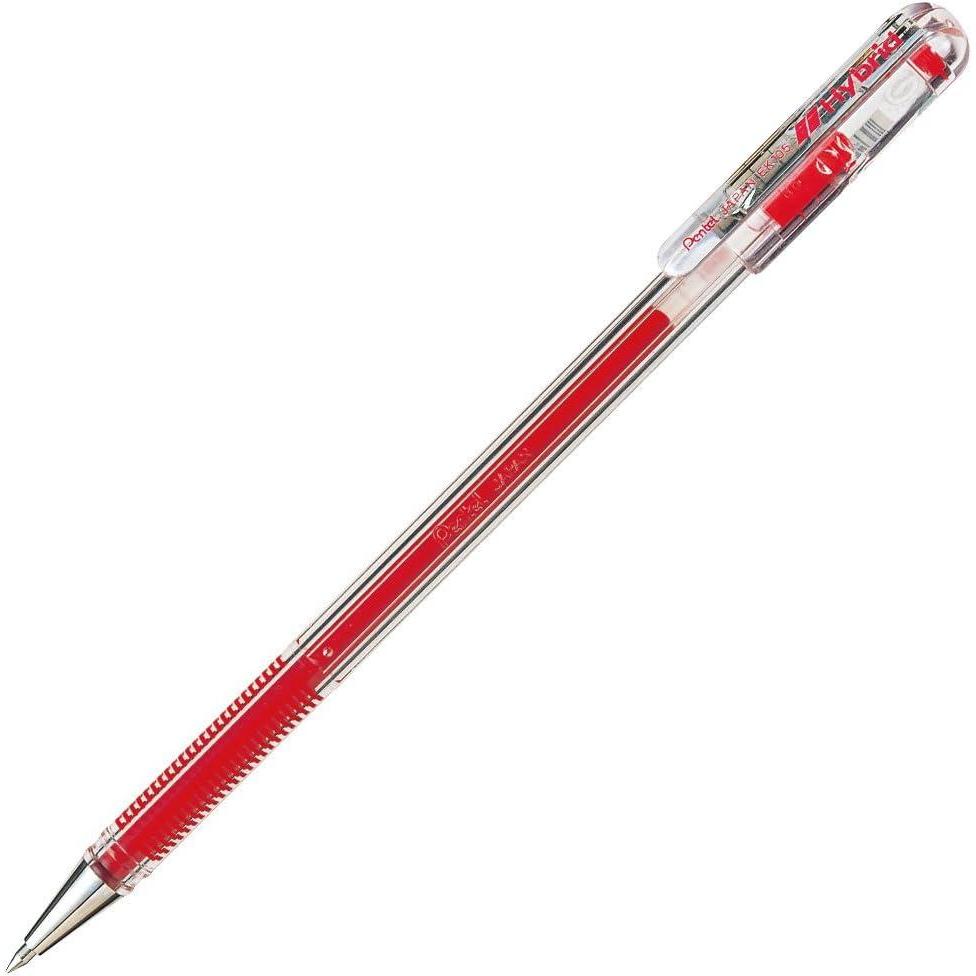 image:imagePentel Gel Ballpoint Pen Hybrid EK105 05mm Tip Blue Ink EK105GCBlack Blue