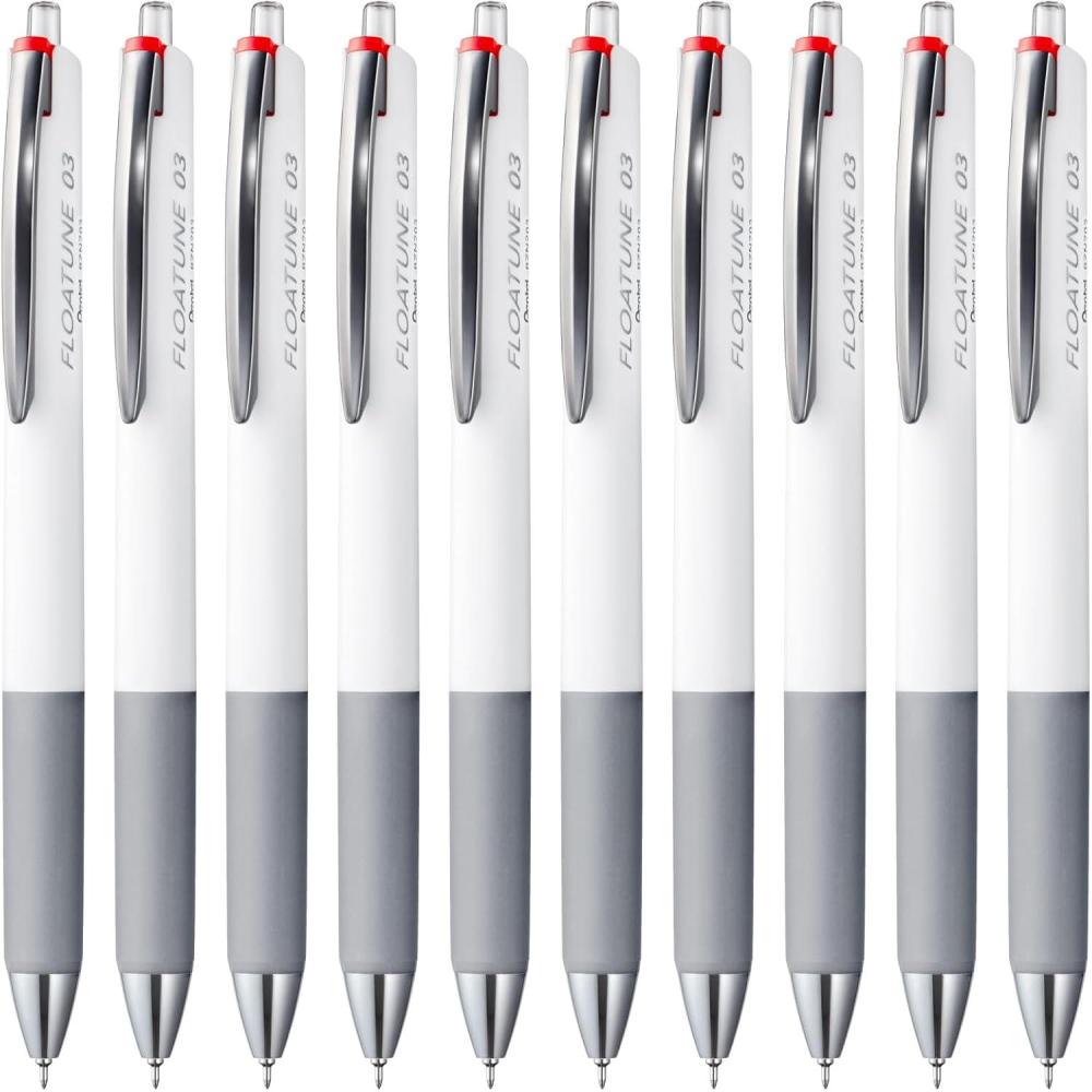 image:imagePentel Oil Based Ballpoint Pen Flowtune 03mm Black 10 Pens BZN203AMain Unit Red