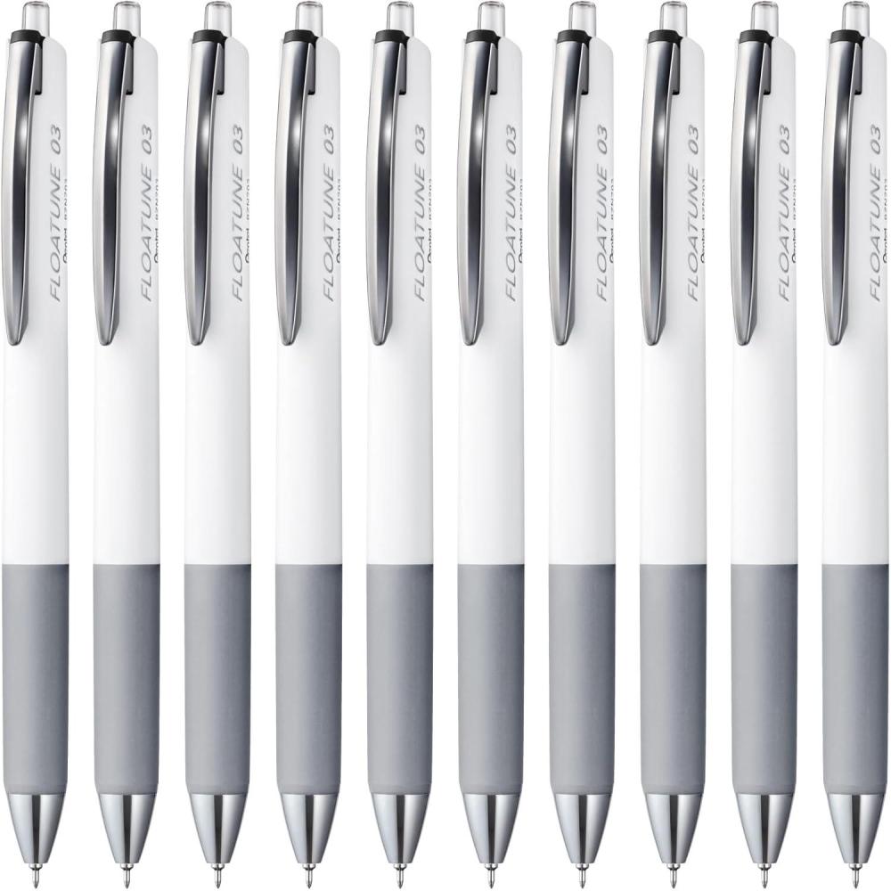 image:imagePentel Oil Based Ballpoint Pen Flowtune 03mm Black 10 Pens BZN203AMain unit Black