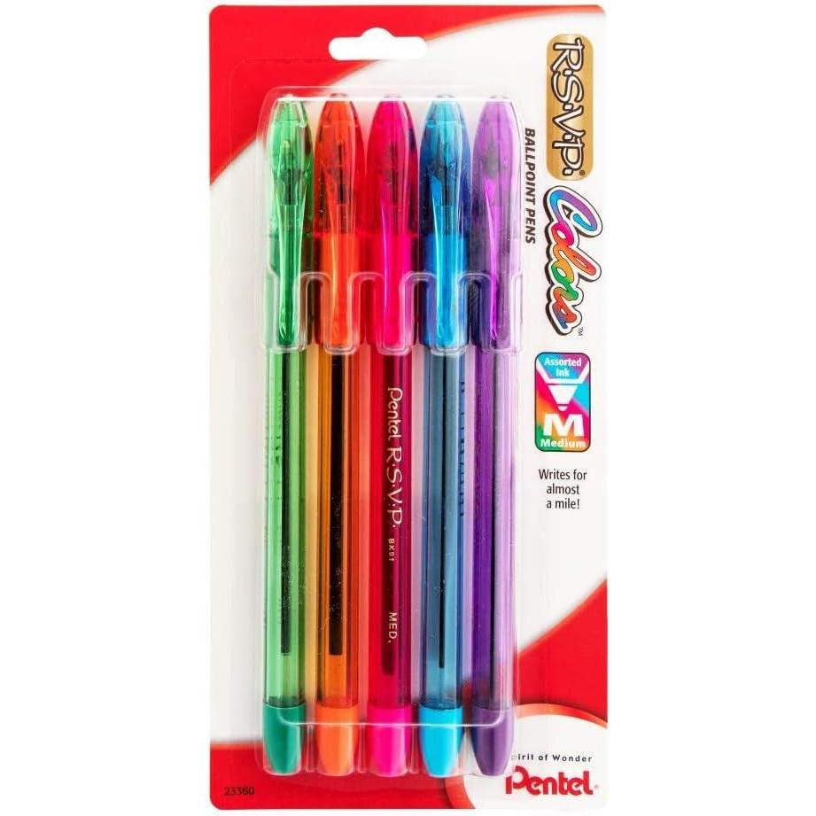 image:imagePentel RSVP Multi Pack Stick Ballpoint Pens